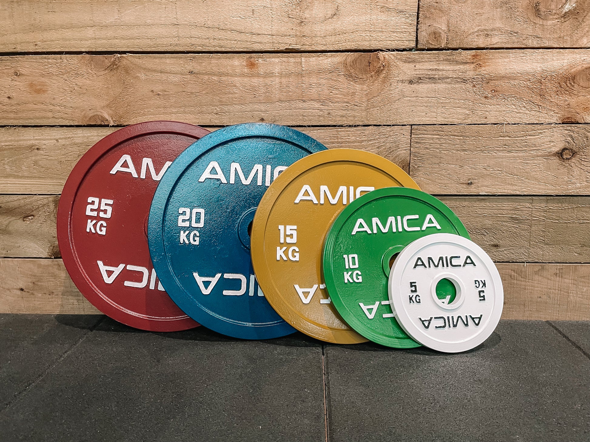 Calibrated Steel Weight Plates (Sold in pairs) 5, 10, 15, 20 and 25 Kg - Amica Fitness