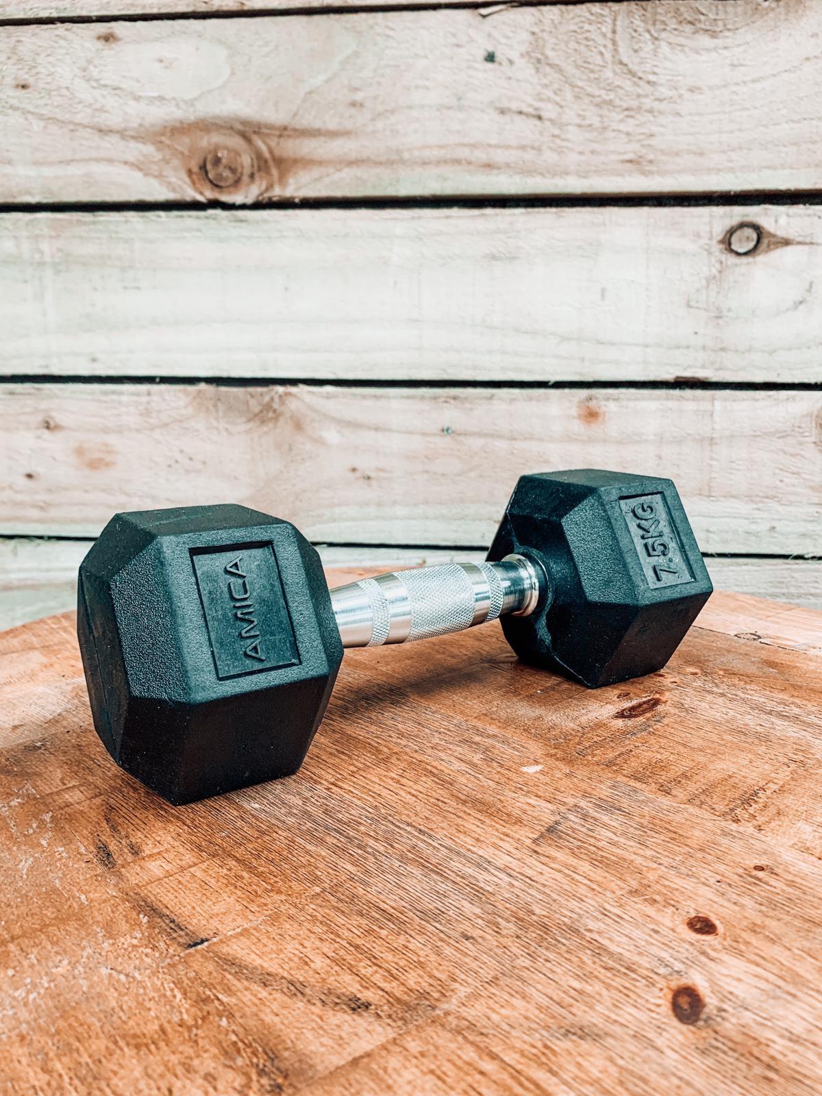 Buy online High Quality Hex Dumbbells - (Sold in pairs) - Amica Fitness