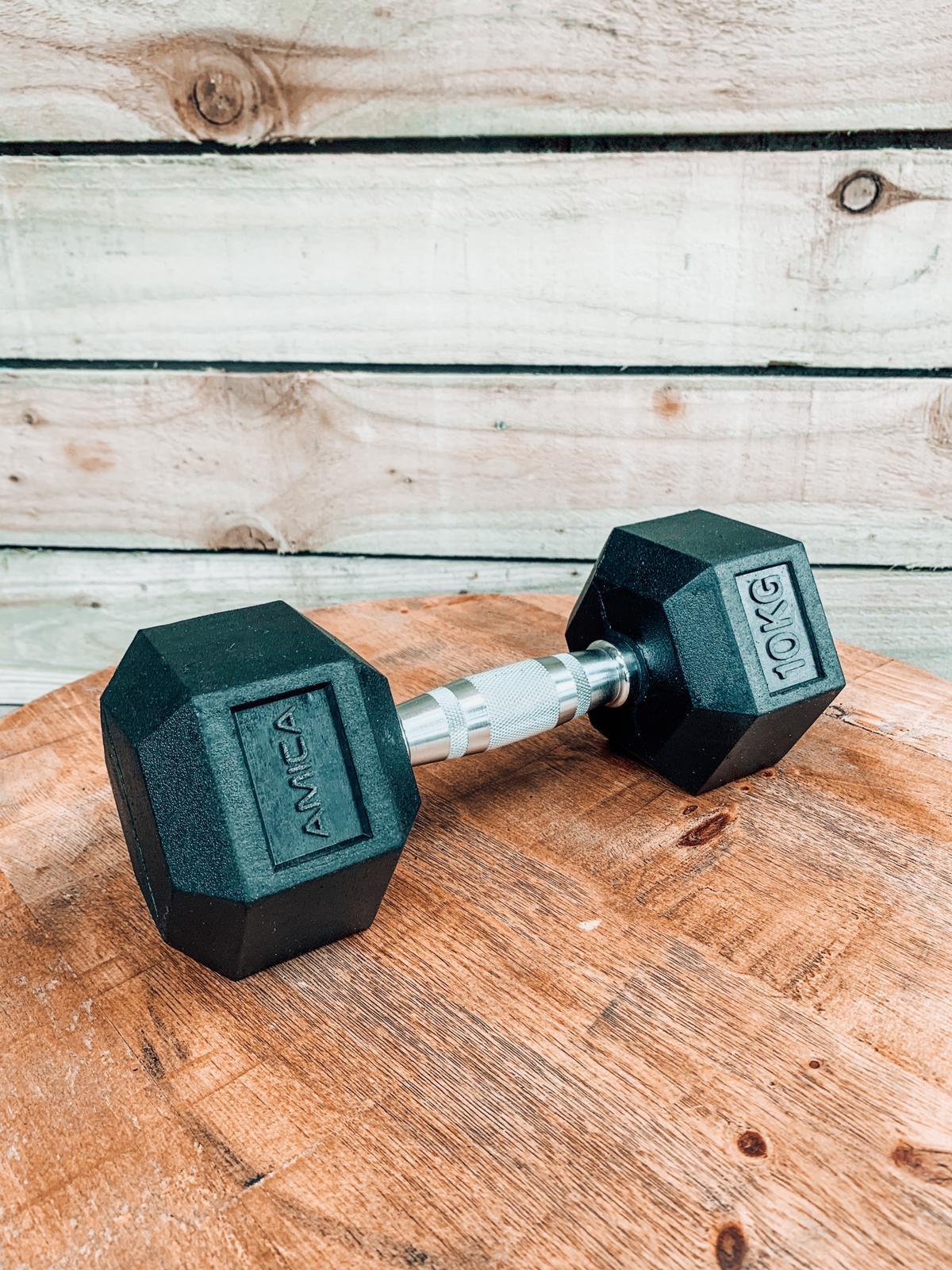 Buy online High Quality Hex Dumbbells - (Sold in pairs) - Amica Fitness