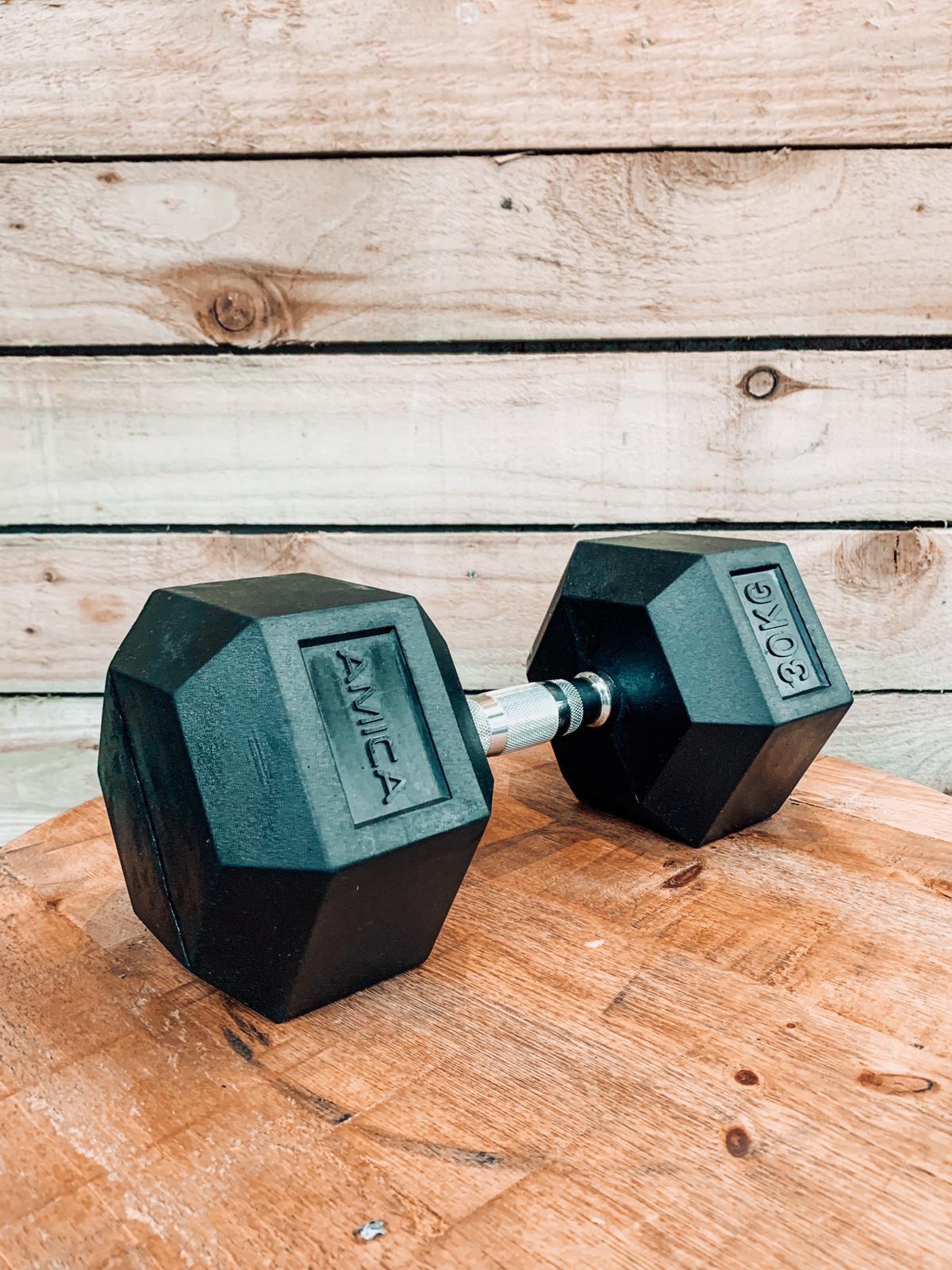 Buy online High Quality Hex Dumbbells - (Sold in pairs) - Amica Fitness