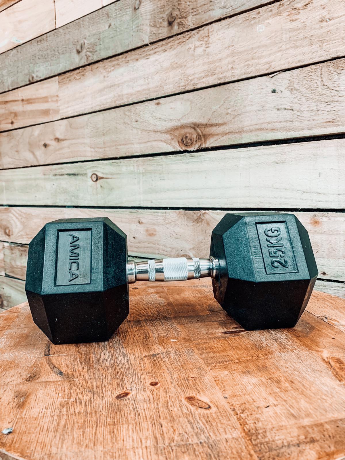 Buy online High Quality Hex Dumbbells - (Sold in pairs) - Amica Fitness