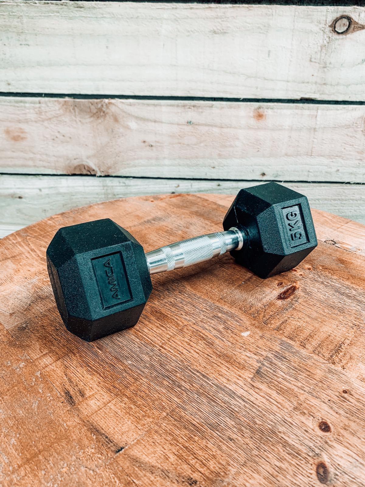 Buy online High Quality Hex Dumbbells - (Sold in pairs) - Amica Fitness