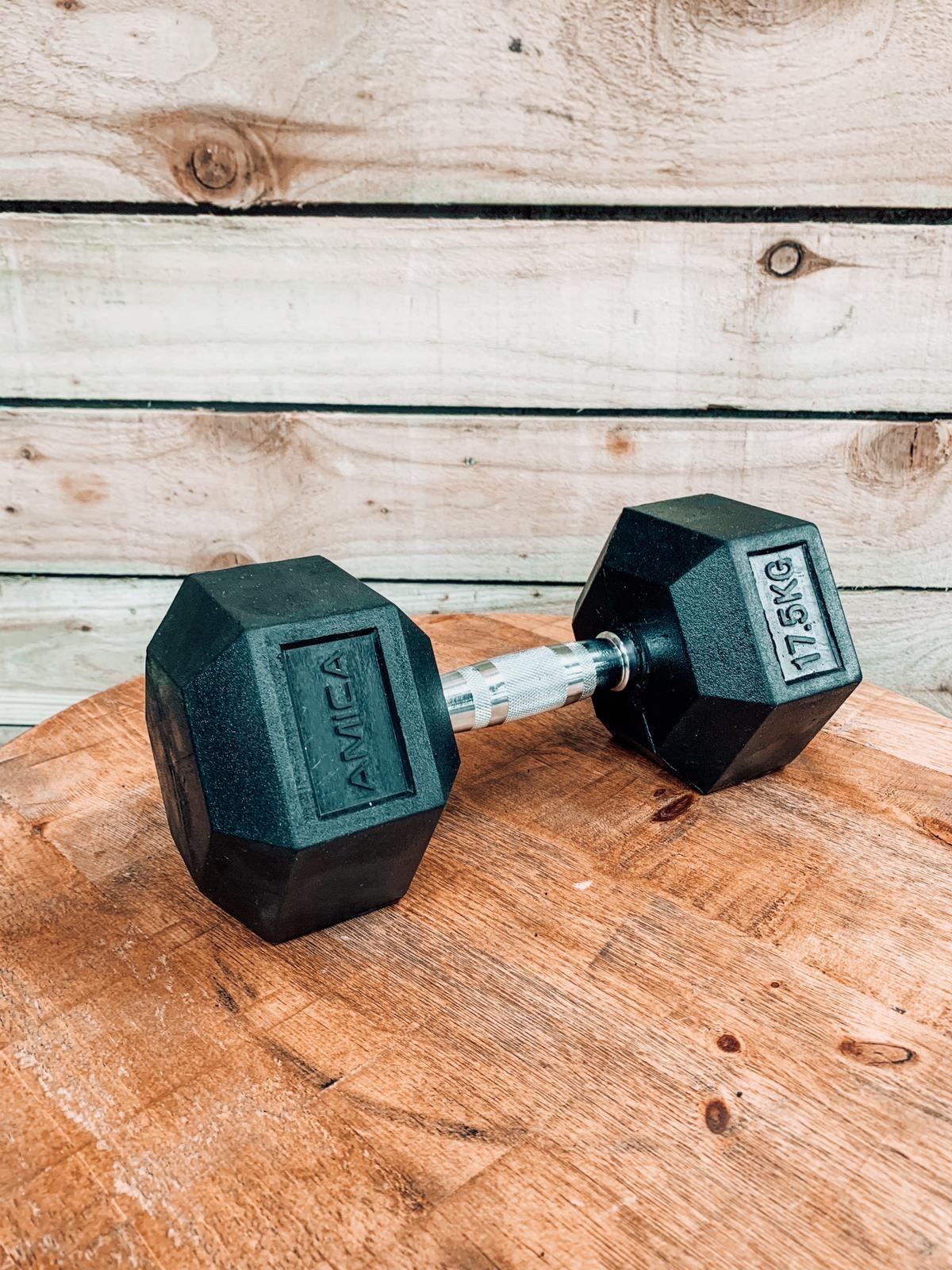 Buy online High Quality Hex Dumbbells - (Sold in pairs) - Amica Fitness