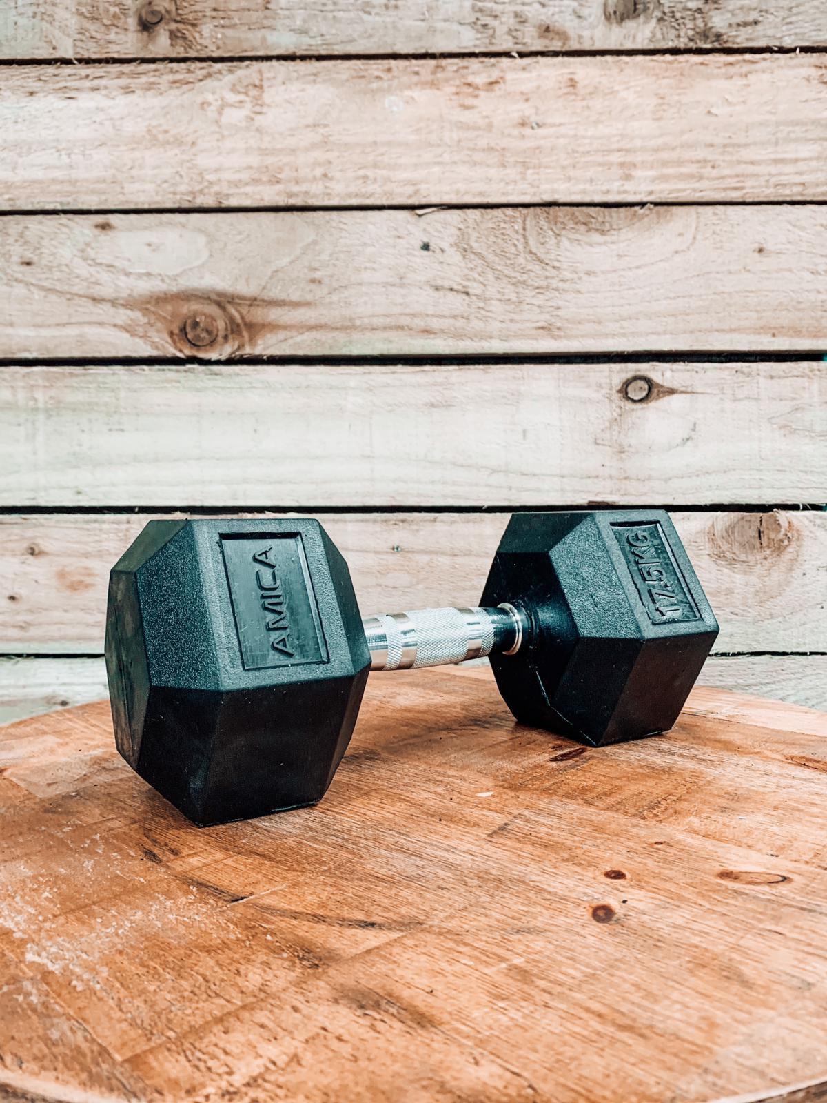 Buy online High Quality Hex Dumbbells - (Sold in pairs) - Amica Fitness