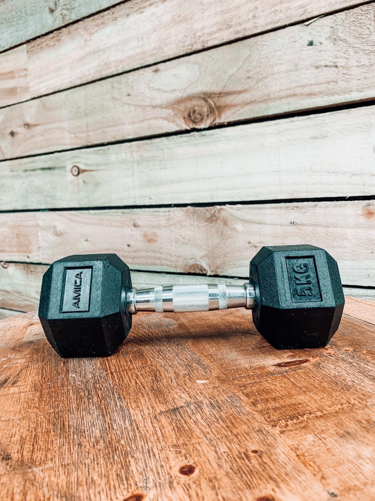 Buy online High Quality Hex Dumbbells - (Sold in pairs) - Amica Fitness